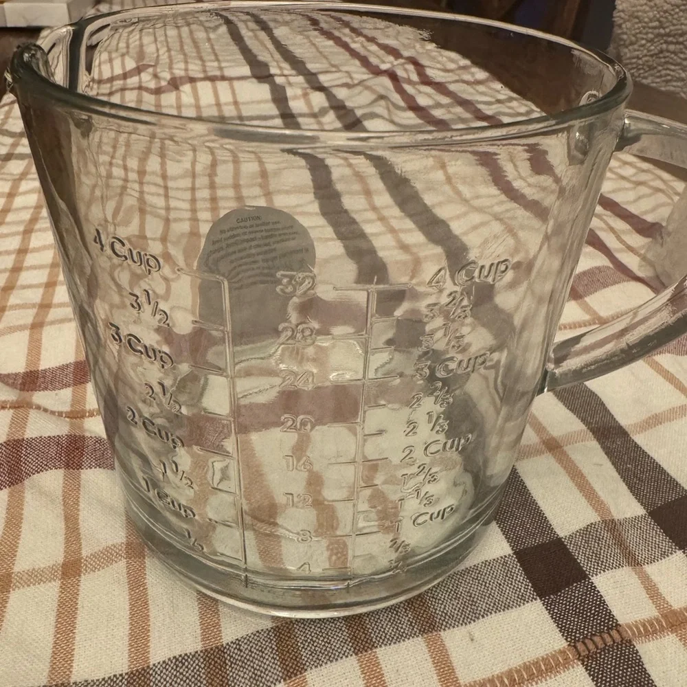 32oz Embossed Glass Measuring ( 4Cup) Cup-Hearth & Hand Magnolia